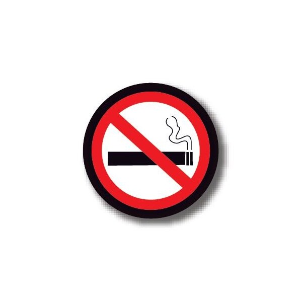 Ergomat 24in CIRCLE SIGNS - No Smoking DSV-SIGN 576 #0202 -UEN - main